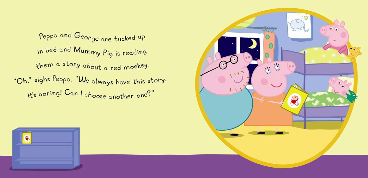 Peppa Pig: Peppa Goes to the Library (Board Book)