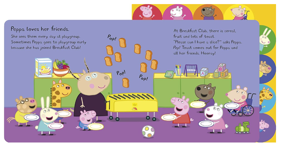 Peppa Pig: Peppa and Friends (Tabbed Board Book)